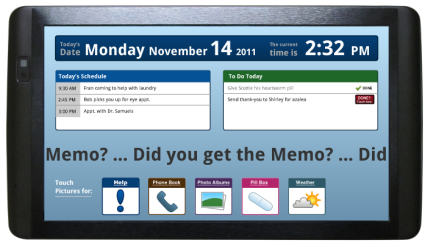 memoTouch -- internet based memory aid